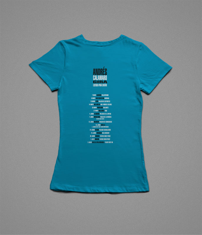 Camiseta Piano Azul Chica