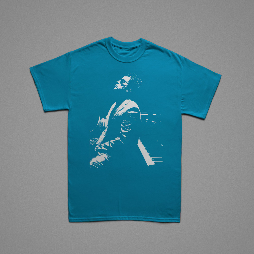 Camiseta Piano Azul Chico